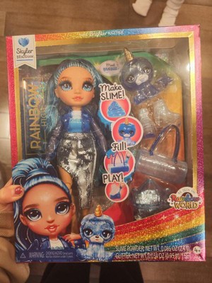 Rainbow High Skyler Blue With Slime Kit & Pet 11'' Shimmer Doll With Diy  Sparkle Slime, Magical Yeti Pet And Fashion Accessories : Target