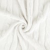 PiccoCasa Cotton Cable Soft Couch Decorative Knitted Throw Blanket 1 Pc - 4 of 4