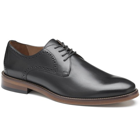 Johnston Murphy Men s Sutton Plain Toe Shoe Black Full Grain Leather Size 10 Target