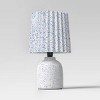 Mini Printed Ceramic Base Table Lamp with Printed Pleated Shade - Room Essentials™ - 2 of 4