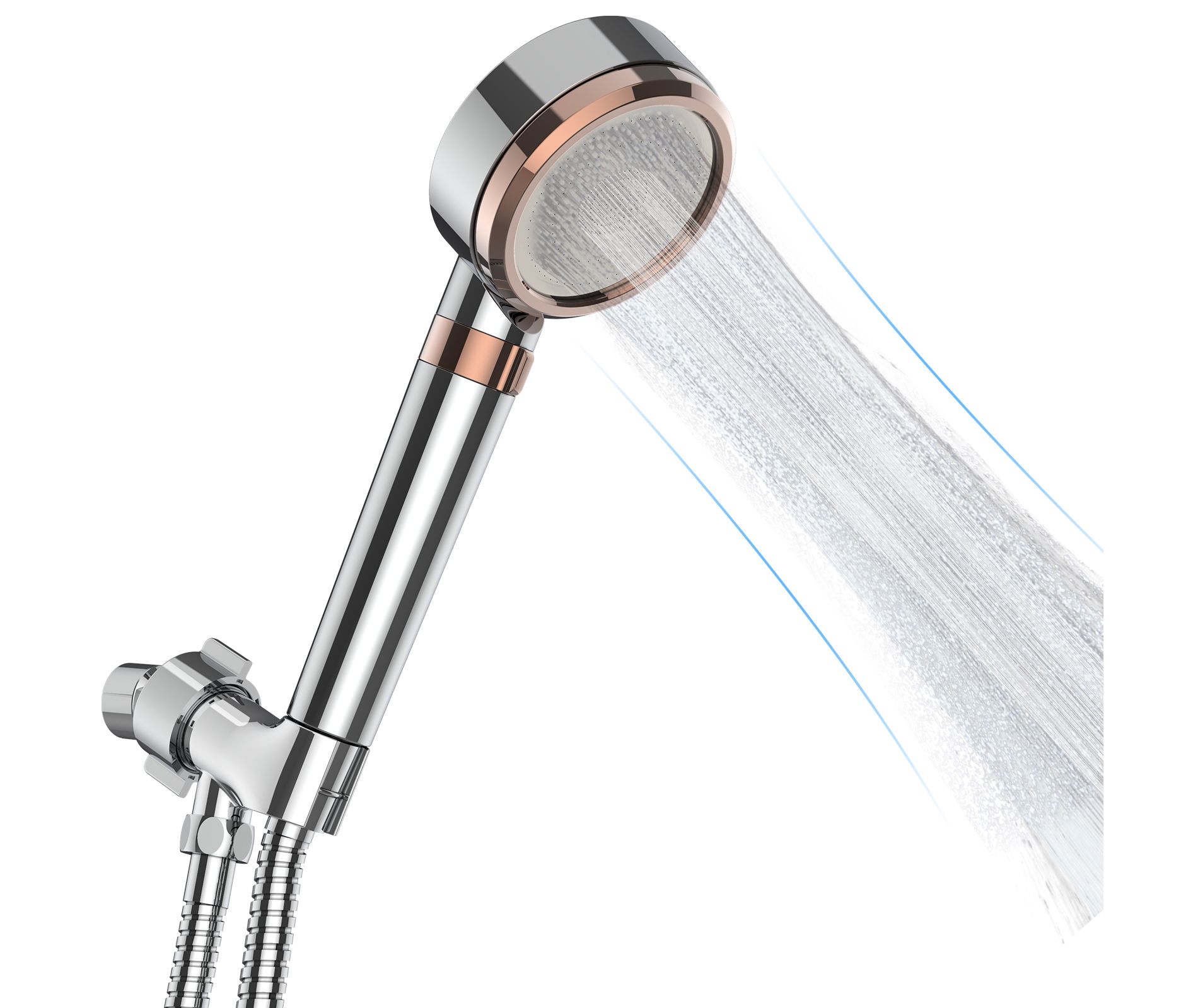 Filtered Shower Head, Showerhead with Hose and Shower Arm Bracket, High Pressure & Water Saving Handheld Shower, 3-Settings Filter Showerhead