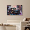 Art Remedy Porsche's Vibrant Lux Car Paintings Framed - 2 of 4