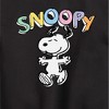Boys' - Peanuts - Snoopy Sketchy Graphic Long Sleeve Fleece Sweatshirt - 2 of 4