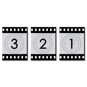 Big Dot of Happiness Movie - Hollywood Film Wall Art and Home Theater Room Decorations - Gift Ideas - 7.5 x 10 inches - Set of 3 Prints - 1 of 4