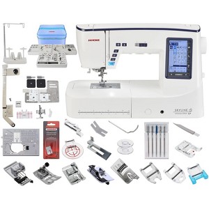 Janome Skyline S7 10th Anniversary Edition Sewing Machine w/Exclusive Bundle - 1 of 4