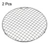 Unique Bargains Stainless Steel Round Cross Wire Barbecue Grill with Legs - 3 of 4