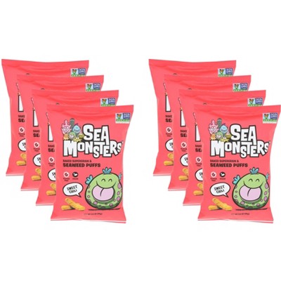 Sea Monsters Seaweed Puff Sweet Chili - Case of 8 - 3.5 oz