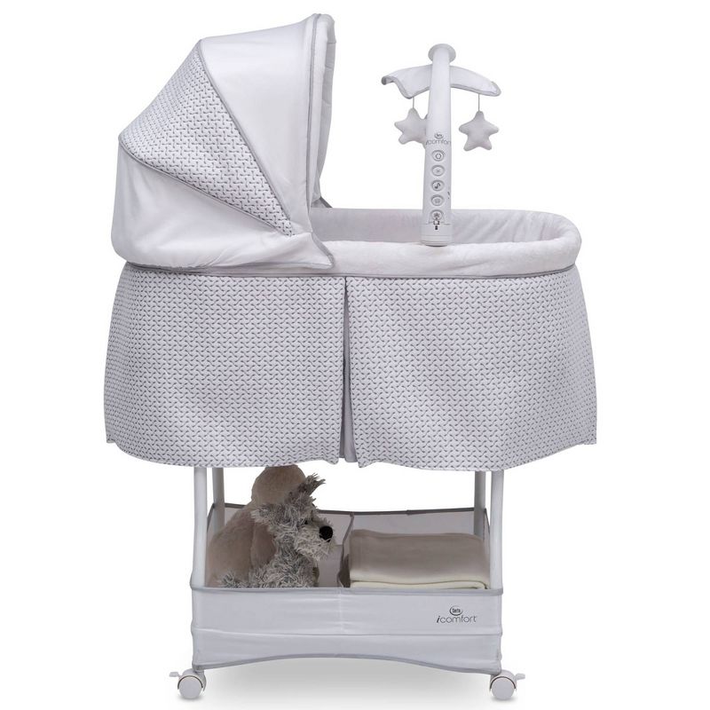 Delta Children Serta iComfort Hands-Free Auto-Glide Bedside Bassinet Portable Crib Features Silent Smooth Gliding Motion That Soothes Baby - Cameron, 4 of 12