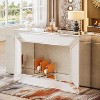 Hommoo Modern Mirrored Console Table Silver - 2 of 4