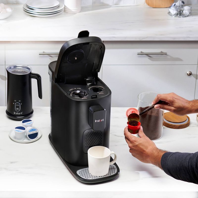 Instant Dual Pod Plus 3-in-1 Coffee Maker with Espresso Machine, Pod Coffee Maker and Ground Coffee, Nespresso Capsules Compatible - Black, 4 of 11