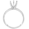Pompeii3 Six Prong Solitaire Engagement Ring Setting 14K White Gold - 2 of 4
