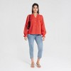 Women's Long Sleeve Embroidered Boho Blouse - Universal Thread™ - 4 of 4