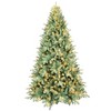 NAYSAYE Christmas Tree Stand 5FT Blue Green PVC PE Tree 854 Tips Hinged with Metal Stand for Christmas Decorations, Blue and Green, 30"*40"*60" - 2 of 4
