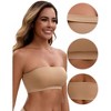 INSPIRE CHIC Women's Strapless Seamless Push Up Wirefree Padded Bandeau Non-Slip Silicone Tube Bras - 3 of 4