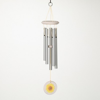Woodstock Chimes Flower Wind Chime Sunflower 22"