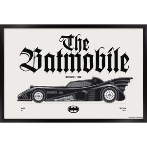 Trends International DC Comics Batman: 85th Anniversary - The Batmobile 1989 Framed Wall Poster Prints - 1 of 4