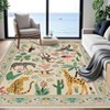Washable Animal Living Room Rug, Soft Low Pile Non Slip Large Carpet for Bedroom, Nursery, Farmhouse, Hallway, Entryway, Laundry, Nursery, Kids Room - 3 of 4
