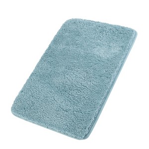 PiccoCasa Plush Shaggy Non-Slip Bath Mat Thick Bathroom Rug Show Door Mat Carpet - 1 of 4