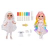 Rainbow High Color & Create Fashion DIY Doll with Washable Rainbow Markers,  Blue Eyes, Straight Hair, Bonus Top & Shoes. Color, Create, Play, Rinse