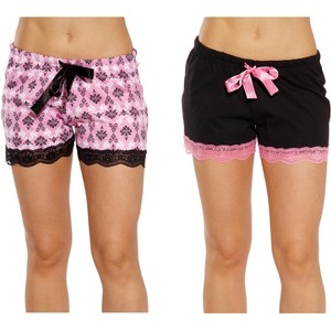 Just Love Women’s Pajama Shorts – Soft Cotton Lounge Sleep Shorts with Drawstring Waist - 1 of 3