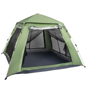 Cesicia 7.87' x 7.87' x 4.92' Green Camping Tent for Camping Travel Hiking Picnic - 1 of 4