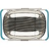 Rachael Ray Tools and Gadgets Over-The-Sink Colander/Strainer, 4.5 Quart, Stainless Steel with Agave Blue Handles - 3 of 4