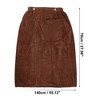 Unique Bargains Men's Bath Wrap Towel for Shower Spa Adjustable Robes with Hair Dry Cap 2 Pcs - 4 of 4