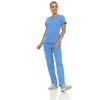 Medichic Women's Medical Scrubs Set- V-Neck with Flare Pant - 2 of 4