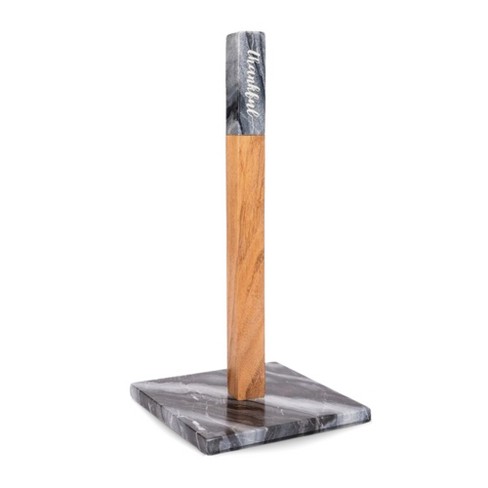 Lexi Home Marble Counter Paper Towel Holder - Mount Grey : Target