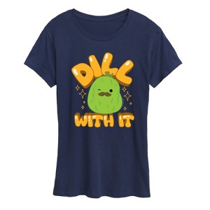 Women's - Squishmallows - Dill With It Charles Pickle Short Sleeve Graphic T-Shirt - 1 of 4