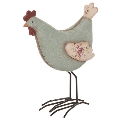 Transpac Resin Cottage Chicken Decor Set of 3 Home Decorations Spring