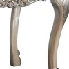 28.5" Square End Table with Carved Floral Motifs and Claw Feet, Ideal for Classic Living Rooms - 3 of 4
