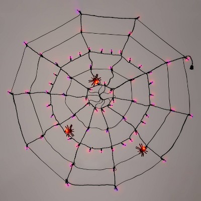 halloween light up spider web