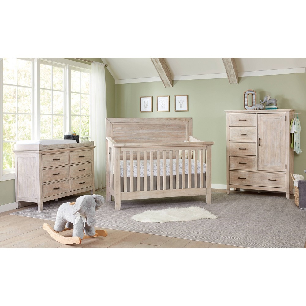 Photos - Cot Westwood Design Remi Convertible Flat Crib - Natural Wood