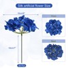 Unique Bargains Wedding Centerpieces Decoration Silk Artificial Hydrangea Flowers - 2 of 4