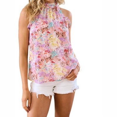 Women's Chiffon Floral Print Top - Hailey & Co