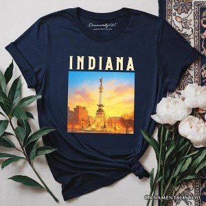 Historic Indiana State Soldiers and Sailors Monument T-Shirt, Patriotic Tee and Indianapolis Landmark Souvenir | OrnamentallyYou - 1 of 4
