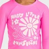 Toddler Girls' Rash Guard Swimsuit Set - Cat & Jack™ Pink - 3 of 3