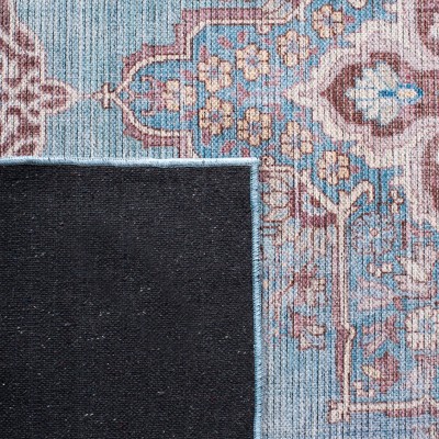 Elysian Blue/Brown 9' x 12' Reversible Chenille-Viscose Area Rug