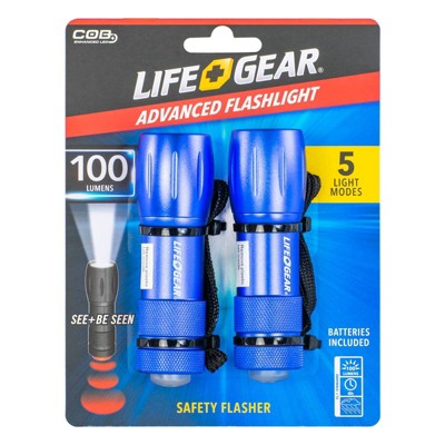 2X new life+gear LIFEGEAR 100LUMEN FLASHLIGHT + LANTERN artec led MULTI USE