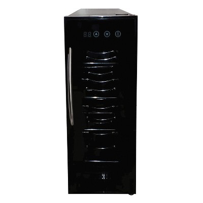 Koblenz Black Stainless Steel 4-Bottle Thermoelectric Wine Cooler