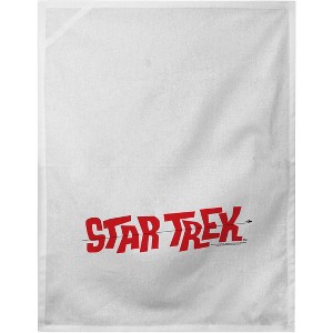 Star Trek Red Text Logo White Dish Towel - 1 of 1