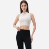 Anna-Kaci Active Women's Half Zip-Up Mock Neck Crop Top with Sleeveless Design - 4 of 4