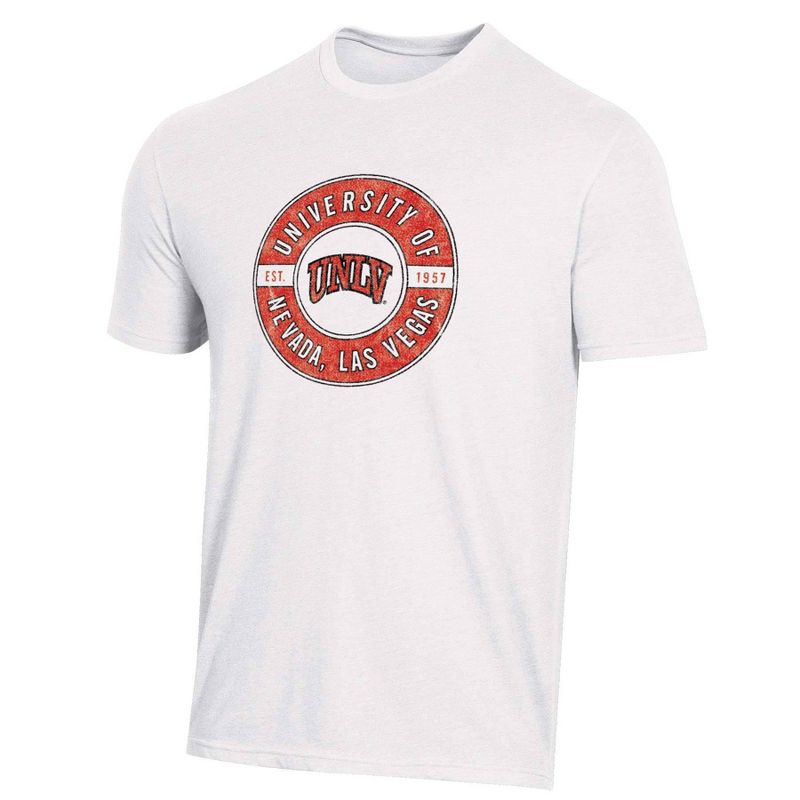 NCAA UNLV Rebels Men&#39;s White Biblend T-Shirt, 1 of 4