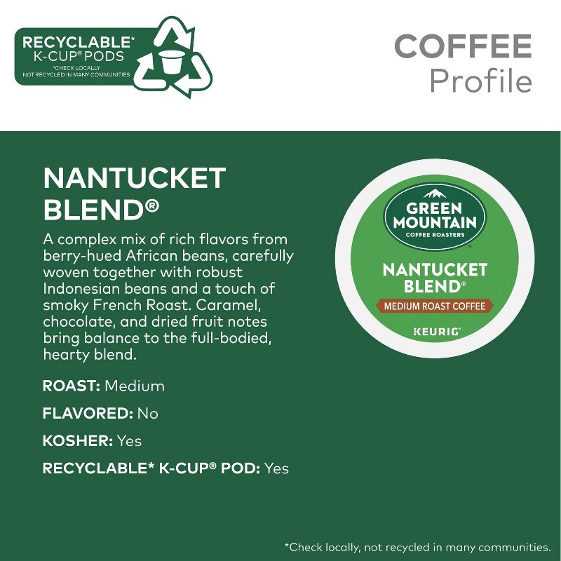 Green Mountain Coffee Nantucket Blend Keurig K-Cup Coffee Pods , 4 of 19