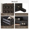GDFStudio Newman Modern 70" Wood TV Stand with 4-Drawer and Shelf - 4 of 4
