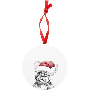 Pavilion Gift Company - Frenchie - 4" Ceramic Ornament - Tree Ornaments - 1 of 4
