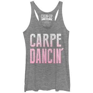 Women's CHIN UP Carpe Dancing Racerback Tank Top - 1 of 3