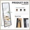 PAGED 71"x31.5" Rectangle Full Length Mirror,4th Generation Leaning Floor Full Body Mirror with Solid Wood Frame,Suitable for Bedroom,Cloakroom - 3 of 4