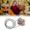 Unique Bargains Satin Rose Flower Adjustable Waist Belt 1 Pc - 4 of 4